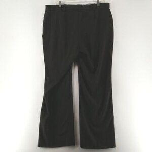 Addition Elle Pants Womens Size 16 Petite Black Slim Straight Button Zipper